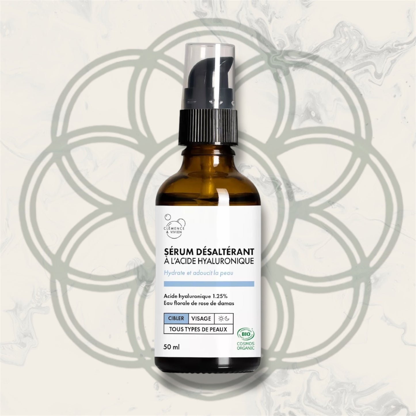 Clémence et Vivien sérum acide hyaluronique désaltérant Bio
