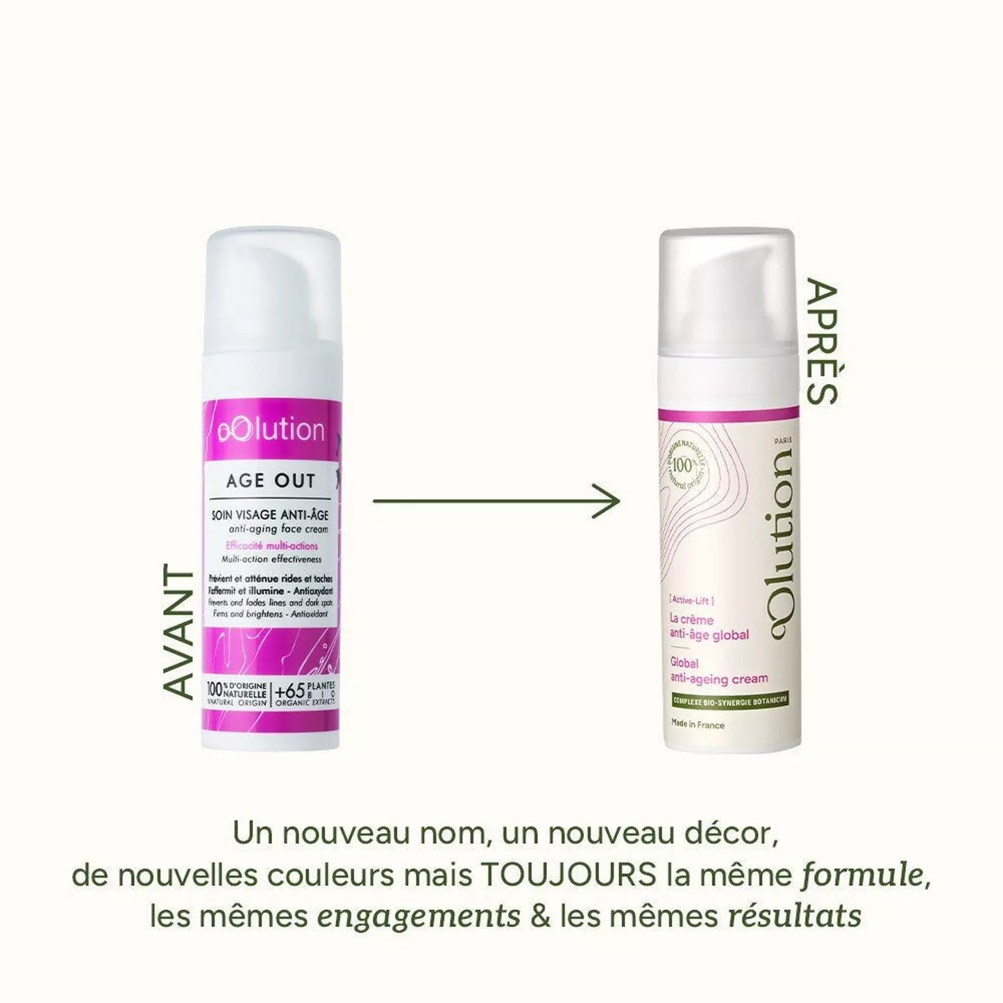 oOlution age out crème visage anti-âge raffermissante Bio