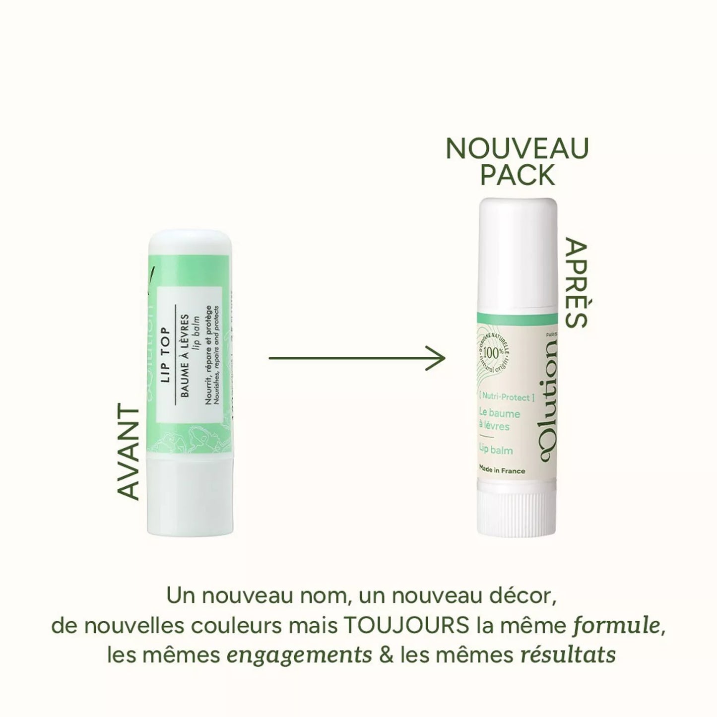 oOlution baume à lèvres naturel