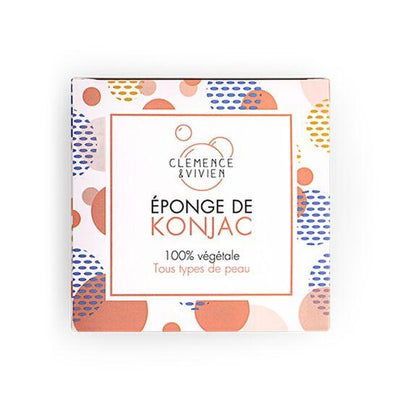 Éponge de Konjac - Clémence et Vivien - Tout Type de Peau - Peau Sensible - Cosmelita 
