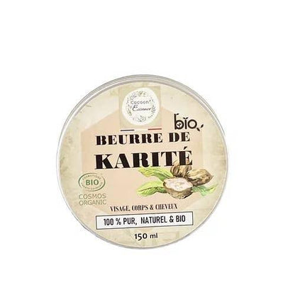 Beurre de Karité 100% Pur Bio - Visage Corps Cheveux - Nourrissant Protecteur Réparateur - Cosmelita 