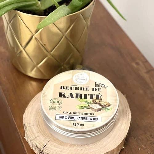 Beurre de Karité 100% Pur Bio - Visage Corps Cheveux - Nourrissant Protecteur Réparateur - Cosmelita 