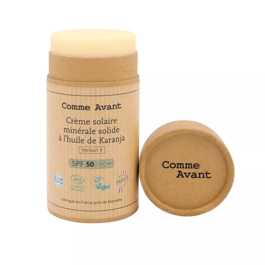 Comme Avant crème solaire minérale naturelle SPF50 Bio