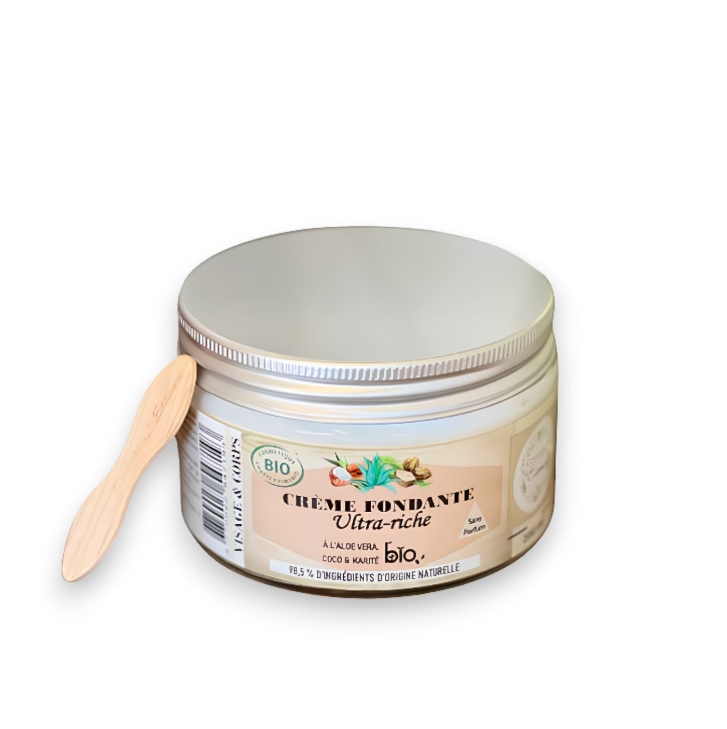 Crème fondante ultra riche Bio - Visage, corps, mains et pieds - Peaux sèches