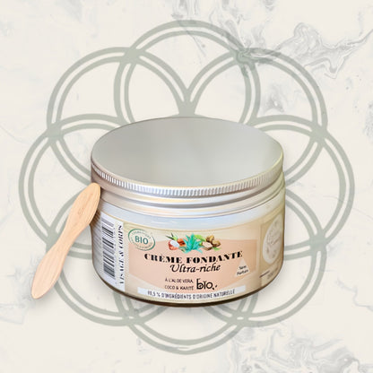 Crème fondante ultra riche Bio - Visage, corps, mains et pieds - Peaux sèches