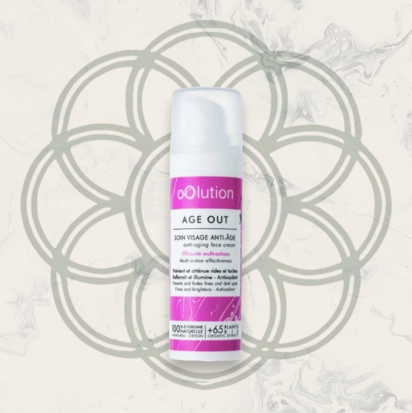 Crème Visage Anti-âge Raffermissante Bio - Age Out - oOlution - Tout type de peau - Signes de l'âge - Cosmelita 
