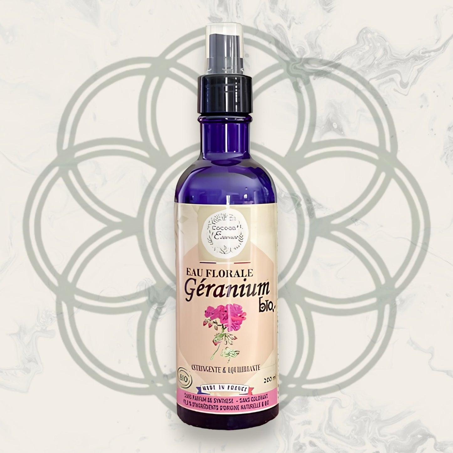 Eau florale de géranium Bio - Peaux mixtes à grasses