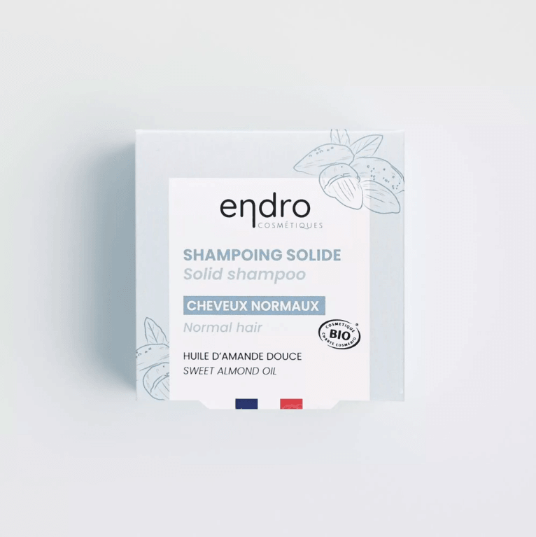 Shampoing Solide à l’Huile d’Amande Douce - Endro - Cheveux normaux - Cosmelita 