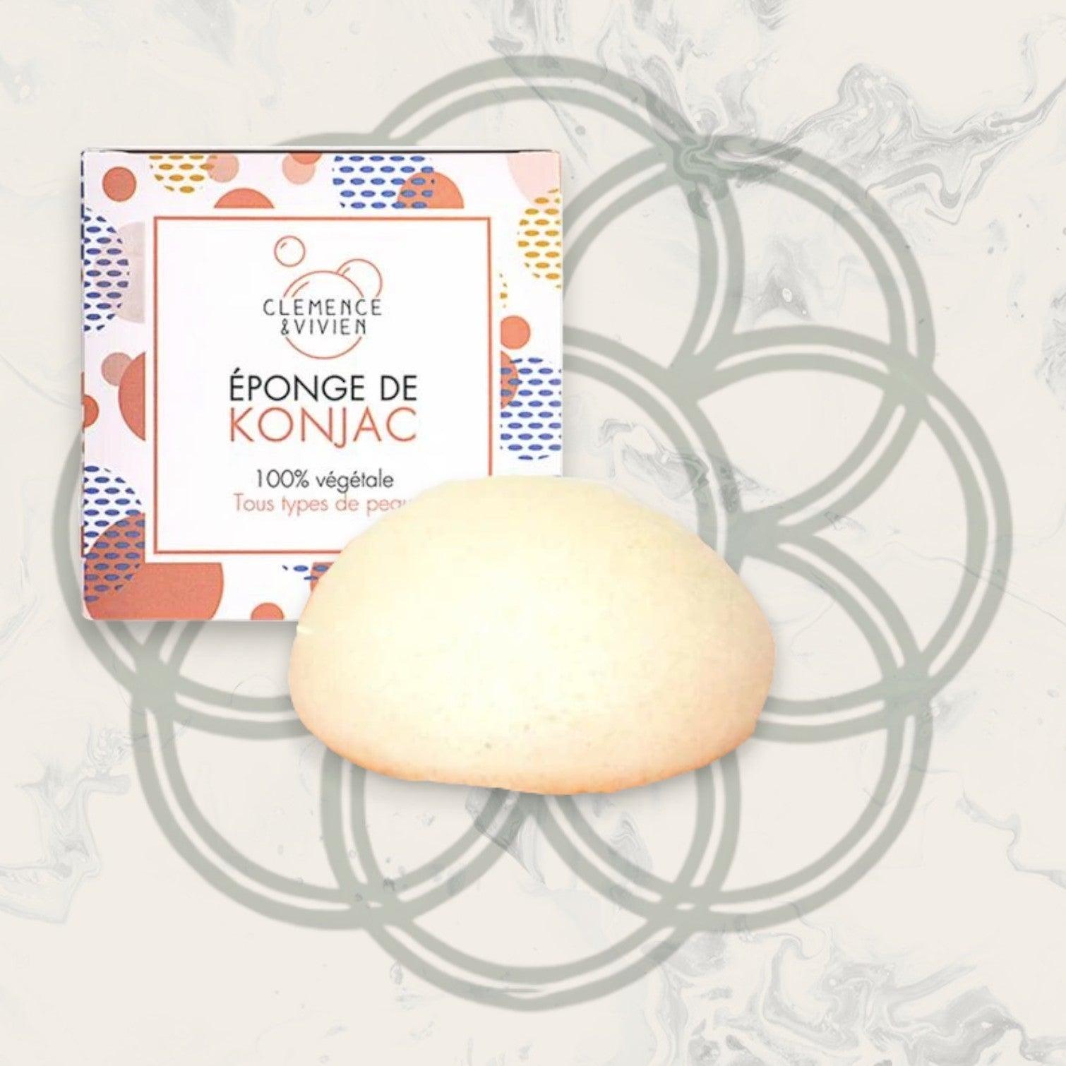 Éponge de Konjac - Clémence et Vivien - Tout Type de Peau - Peau Sensible - Cosmelita 