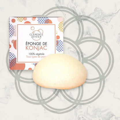 Éponge de Konjac - Clémence et Vivien - Tout Type de Peau - Peau Sensible - Cosmelita 