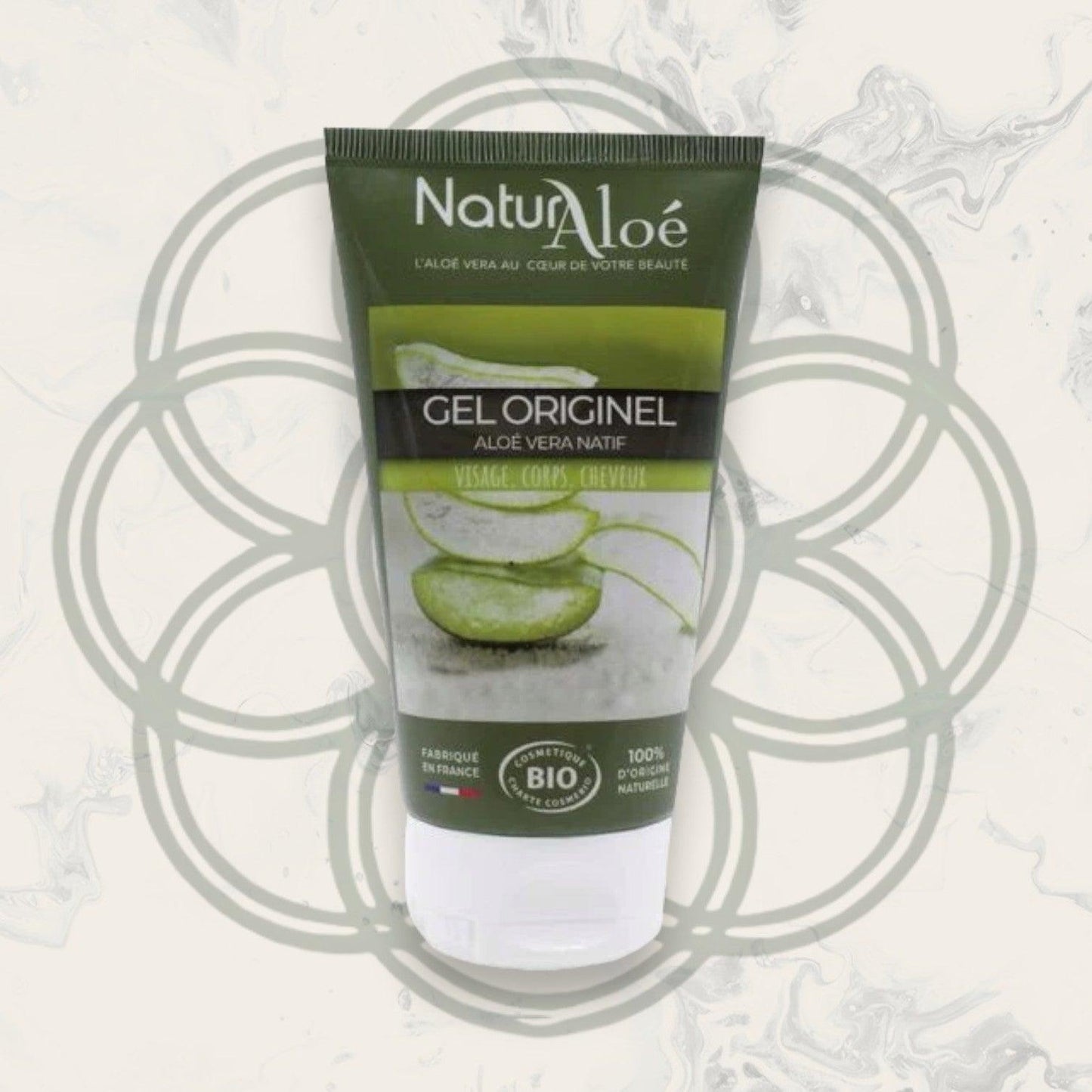 Gel Natif d'Aloé Vera Bio - Natur’Aloé - Visage Corps Cheveux - Tout Type de Peau et de Cheveux - Cosmelita 