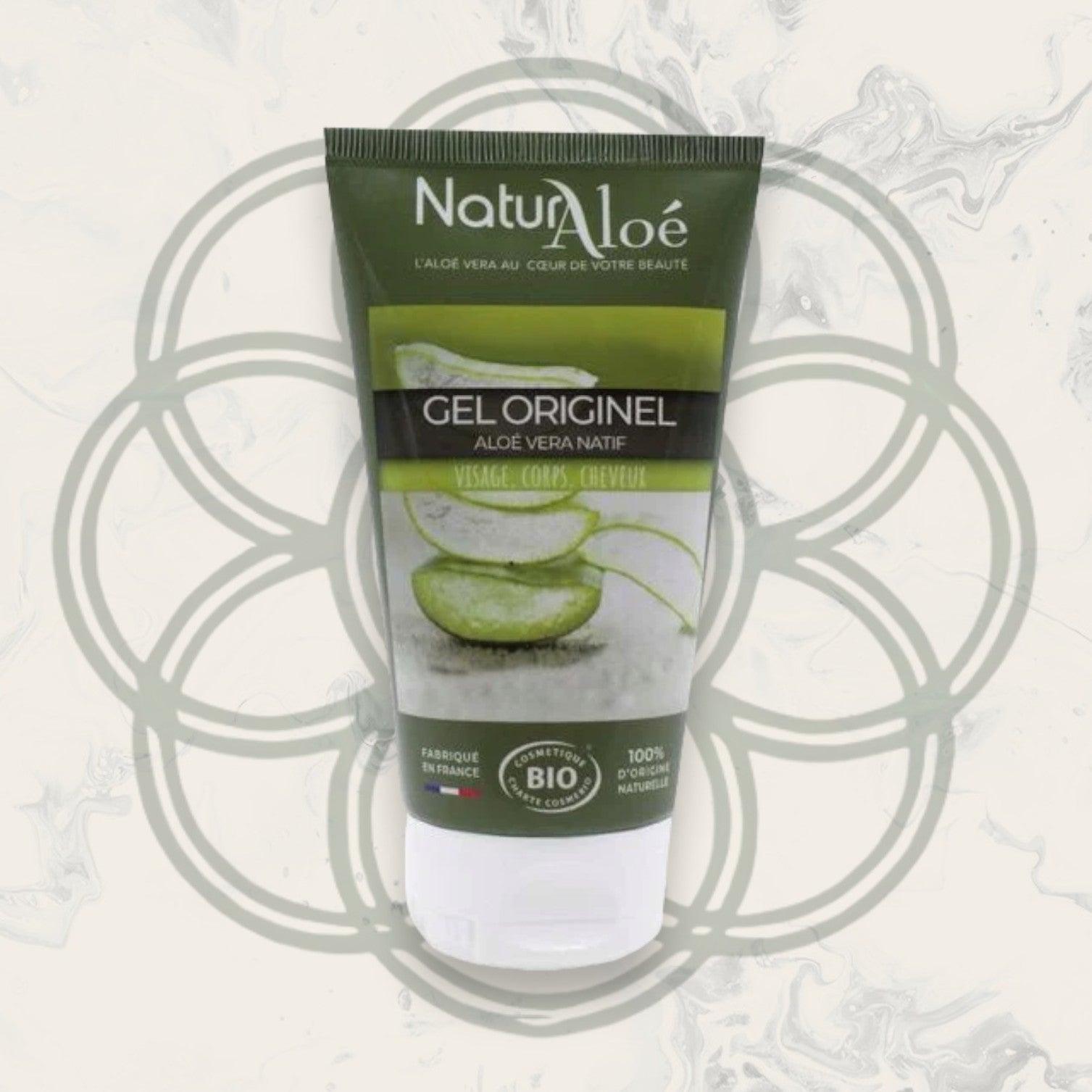 Gel Natif d'Aloé Vera Bio - Natur’Aloé - Visage Corps Cheveux - Tout Type de Peau et de Cheveux - Cosmelita 