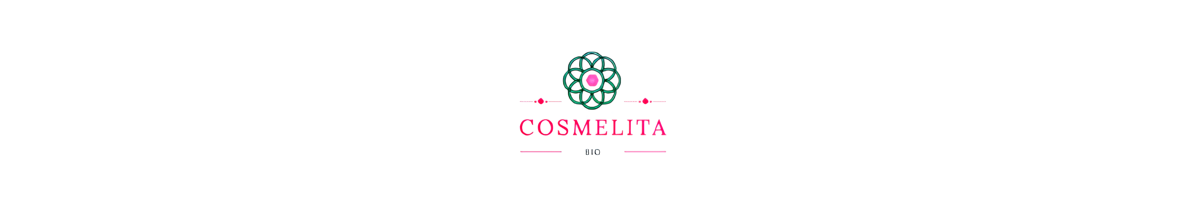 Cosmelita logo bannière fine produits cosmétiques naturels bio vegan