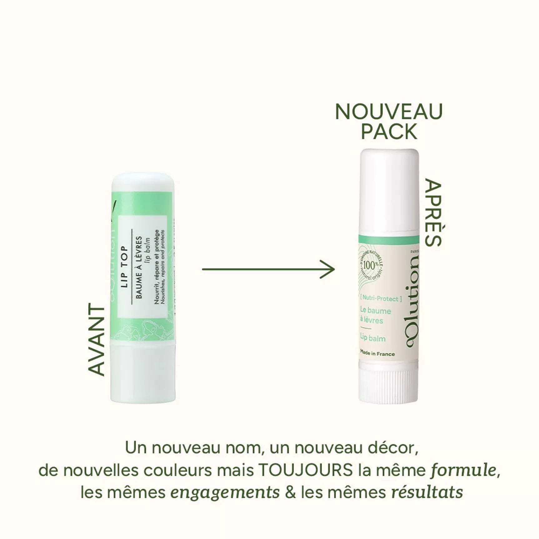 oOlution baume à lèvres naturel